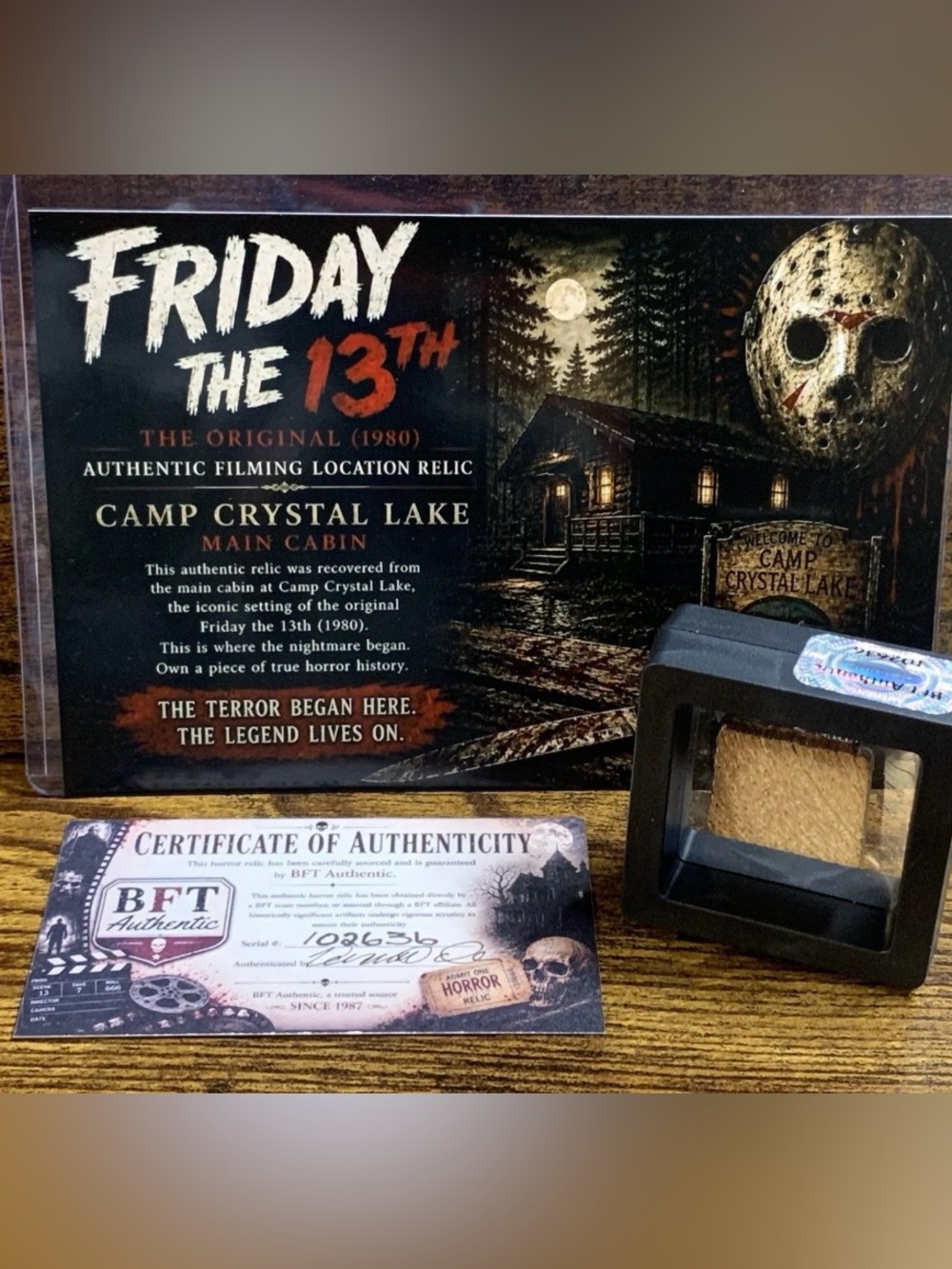 Friday The 13th Camp Crystal Lake Cabin  Jason Vorhees Horror Screen Used Prop